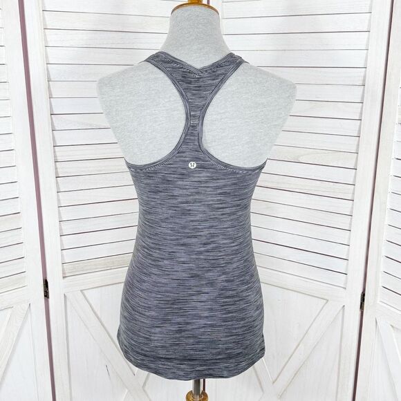 Lululemon Cool Racerback II Nulu Tank Top Shirt Wee‎ Are From Space Grey 4 - Picture 4 of 11